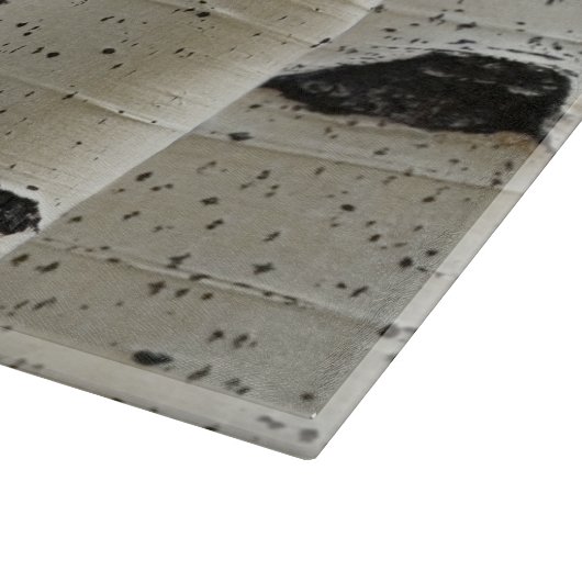 Kitchen White Birch Bark Cutting Board Schneidebrett (Ecke)