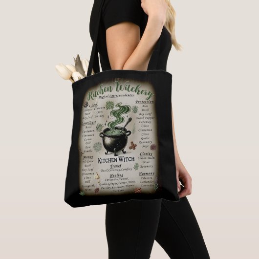 Kitchen Witchery Magical Herbs Correspondenz Tasche (Von Nahem)