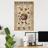 Kitchen Witchery Poster (Heimbüro)
