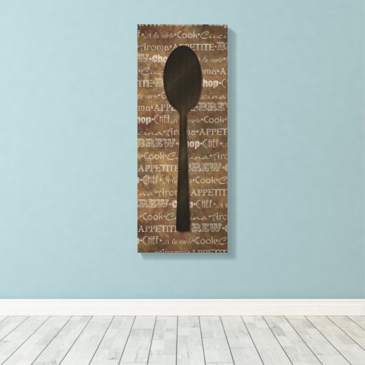 Kitchen Words Art III Leinwanddruck (Insitu (Holzboden))