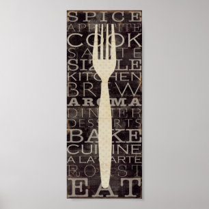 Kitchen Words Poster