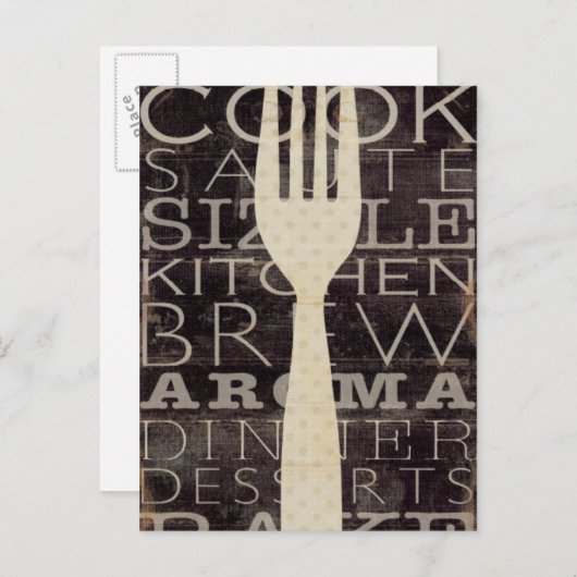 Kitchen Words Postkarte (Vorne/Hinten)