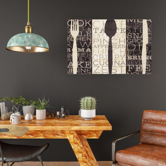 Kitchen Words Trio Leinwanddruck