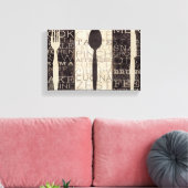Kitchen Words Trio Leinwanddruck (Insitu (Wohnzimmer))