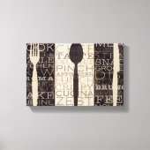 Kitchen Words Trio Leinwanddruck (Vorderseite)