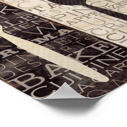 Kitchen Words Trio Poster (Ecke)