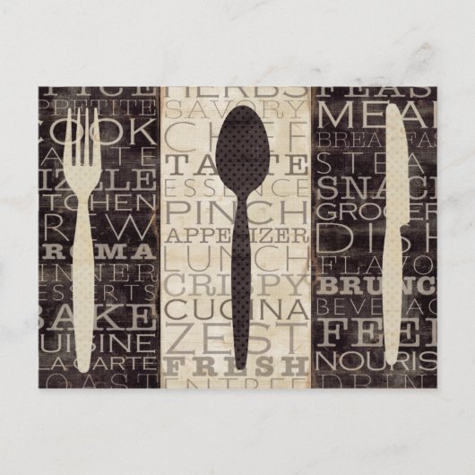 Kitchen Words Trio Postkarte (Vorderseite)