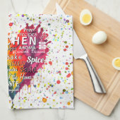 Kitchen Wörter und Begriffe Herz Küchentücher (Viertel Falte)