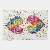 Kitchen Wörter und Begriffe Herz Küchentücher (Horizontal)