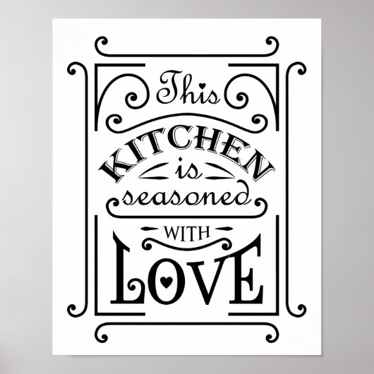 Kitchen-Zitat Poster (Vorne)
