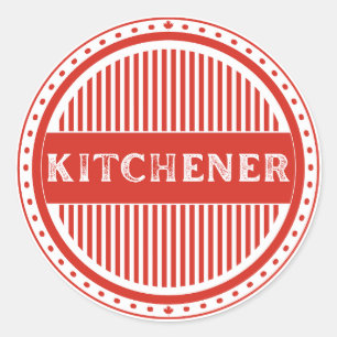 Kitchener City Pride Emblem – Kanadische Identität Runder Aufkleber
