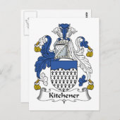 Kitchener Familienwappen Postkarte (Vorne/Hinten)
