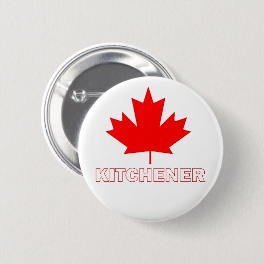 Kitchener, Ontario Button (Vorne & Hinten)