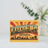 Kitchener Ontario Deutsches Erbe Postkarte (Stehend Vorderseite)