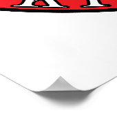 Kitchener Polnischer Adler Poster (Ecke)