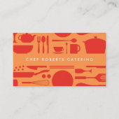 Kitchenette rot/orange visitenkarte (Vorderseite)
