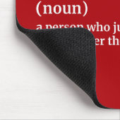 Kitchenette Spaß - Baker Job Definition Mouse Pad Mousepad (Ecke)