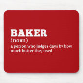 Kitchenette Spaß - Baker Job Definition Mouse Pad Mousepad (Vorne)