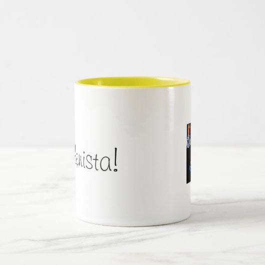 Kitchenista! Kaffee-Tasse Zweifarbige Tasse (Mittel)