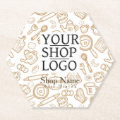 Kitchenware Weißes Brot Logo Untersetzer (Vorderseite)