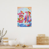 Kitcho: Calligraphy "Good Omen" 260020218 Poster (Küche)