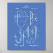 Kite 1914 Patent Art Old Peper Poster (Vorne)