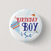 Kite Birthday Boy Button (Vorderseite)