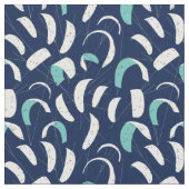 Kite Boarding Blue White Pattern Stoff (Nahaufnahme)