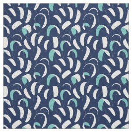 Kite Boarding Blue White Pattern Stoff