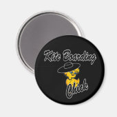 Kite Boarding Chick #4 Magnet (Vorderseite/Rückseite)