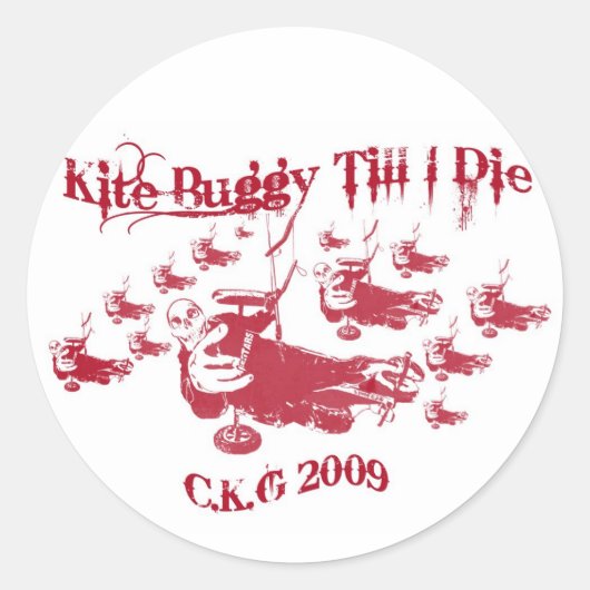 Kite Buggy Sticker (Vorderseite)