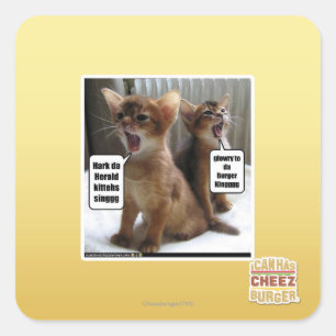 Kite-Carolen Quadratischer Aufkleber