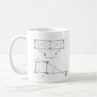 Kite Diagramm - Drachen (richtig), 1899 Kaffee Tas