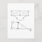 Kite Diagramm - Drachen (wright), 1899 Postkarte (Vorderseite)