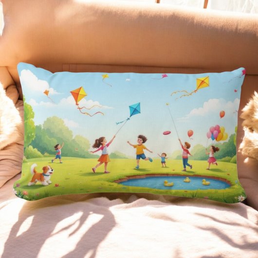 Kite Dreams Park Pillow Lendenkissen