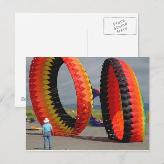 Kite Festival Postkarte (Vorne/Hinten)