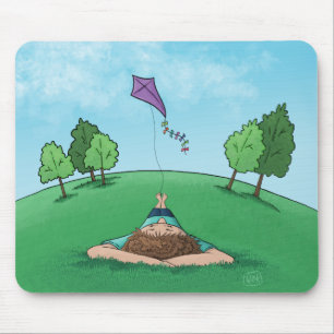Kite Flying Design Maus Pad Mousepad