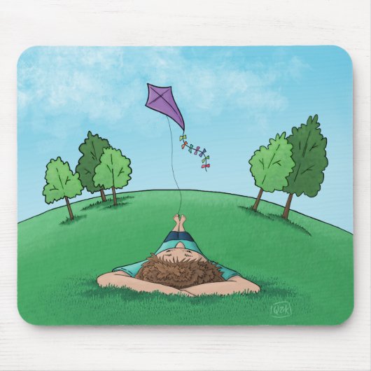 Kite Flying Design Maus Pad Mousepad (Vorne)