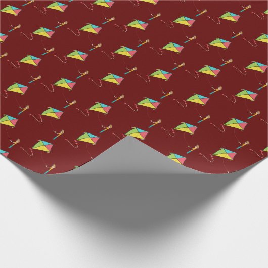 Kite Flying Geschenkpapier (Ecke)