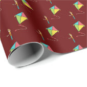 Kite Flying Geschenkpapier (Rolleneckpunkt)