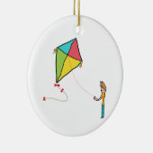 Kite Flying Keramik Ornament (Rechts)
