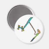 Kite Flying Magnet (Vorderseite/Rückseite)