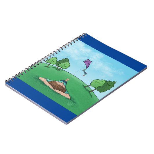Kite Flying Notebook Notizblock (Linke Seite)