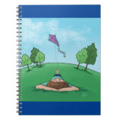 Kite Flying Notebook Notizblock (Vorderseite)