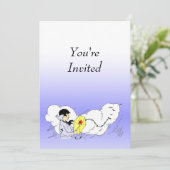 Kite Flying Party-Vorlage Einladung (Stehend Vorderseite)