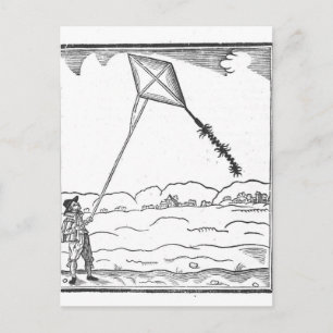 Kite Flying Postkarte