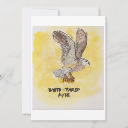 Kite Hawk Greeting Card Einladung (Vorderseite)
