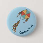 Kite Icon Light Blue Button (Vorderseite)