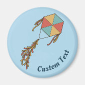 Kite Icon Light Blue Magnet (Vorne)