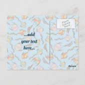 Kite Icon Light Blue Postkarte (Rückseite)